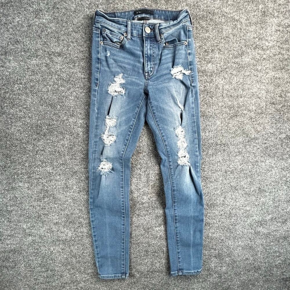 Aeropostale Women’s 000 High Rise Jegging Distressed Skinny Jeans 23 Waist